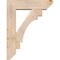 Ekena Millwork Merced Slat Smooth Bracket w/ Offset Brace, Douglas Fir, 7 1/2"W x 28"D x 36"H BKT0806X28X36MRC06SDF - alternate 3